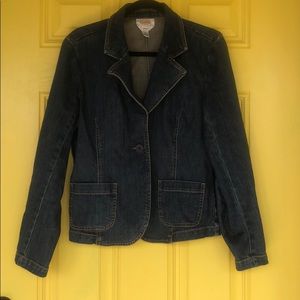 🧥 Talbots Stretch Denim Jacket 12